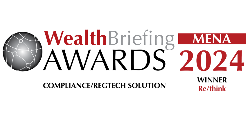 Re/think winner of the wealth briefing awards compliance mena region 2024