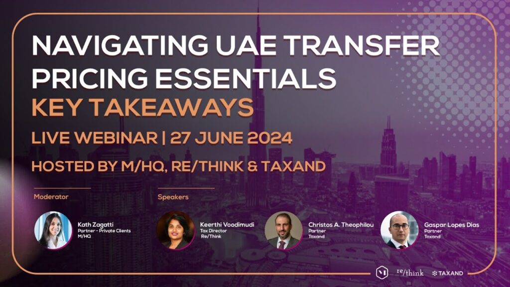 Navigating UAE Transfer Pricing Essentials Webinar